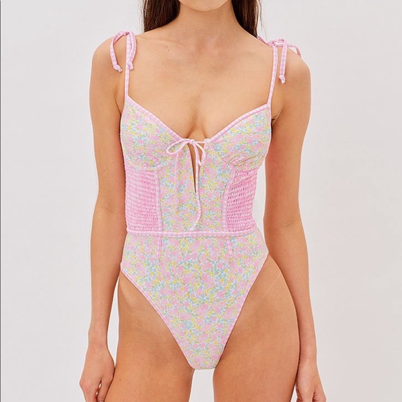 For Love and Lemons Hydrangea Blooms One Piece Swim - Picture 2 of 16